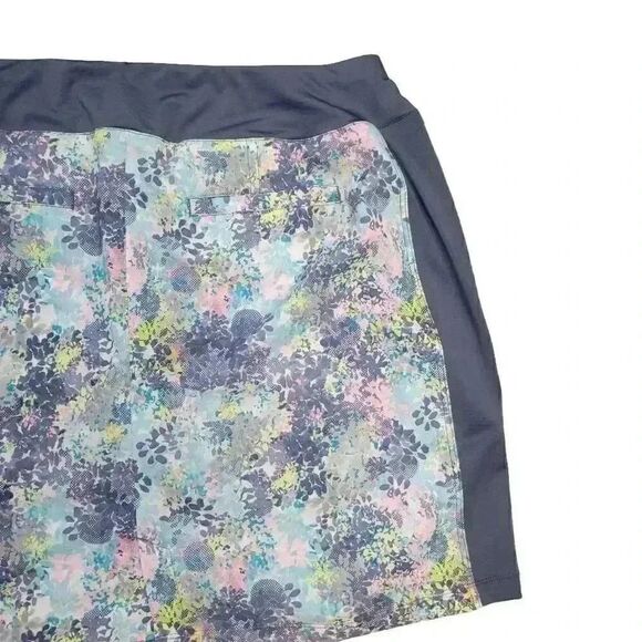 Tee Time Women's Gray Blue White Poly/Spandex Spring Morning Golf Tennis Skirt S - Picture 6 of 13